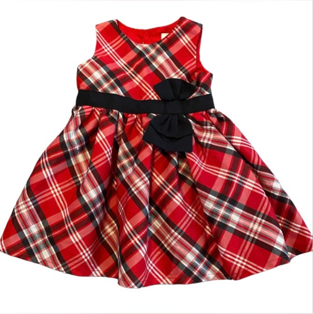 NWOT Carter’s Toddler Baby Girls Red & Black Holiday Christmas Dress -Size 6M